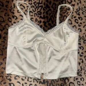 Garage Cream Chemise with Sweetheart Neckline